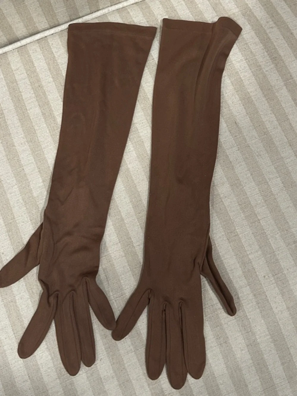 Long Brown Women's Dress Gloves